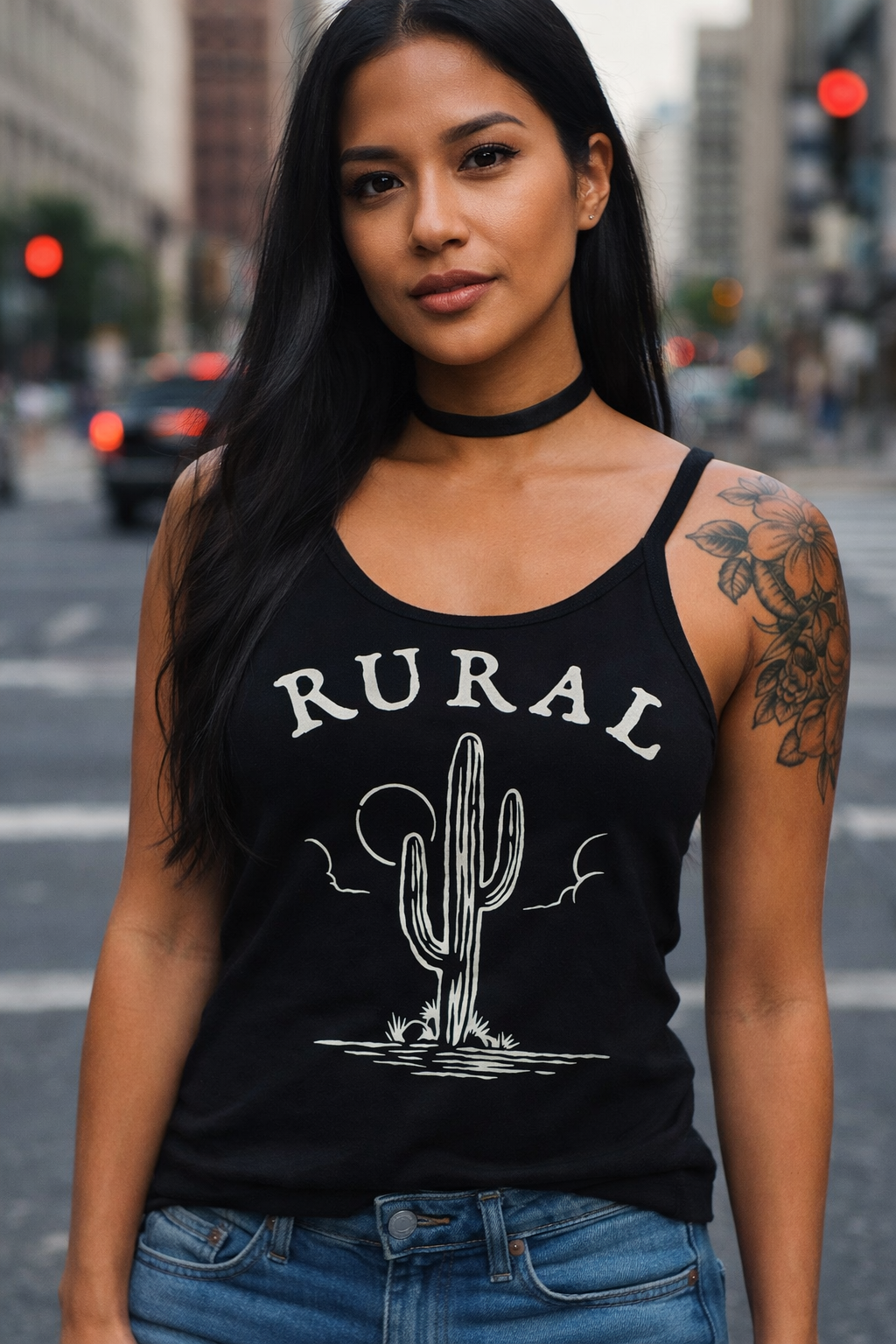 Rural Womens Fitted Tank Top