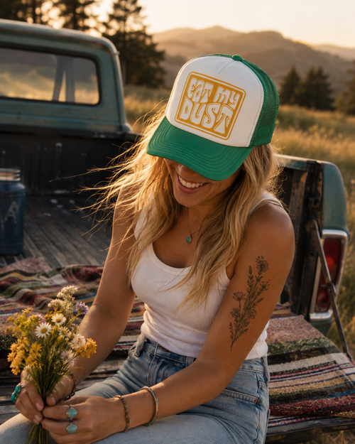 Eat My Dust Retro Trucker Hat