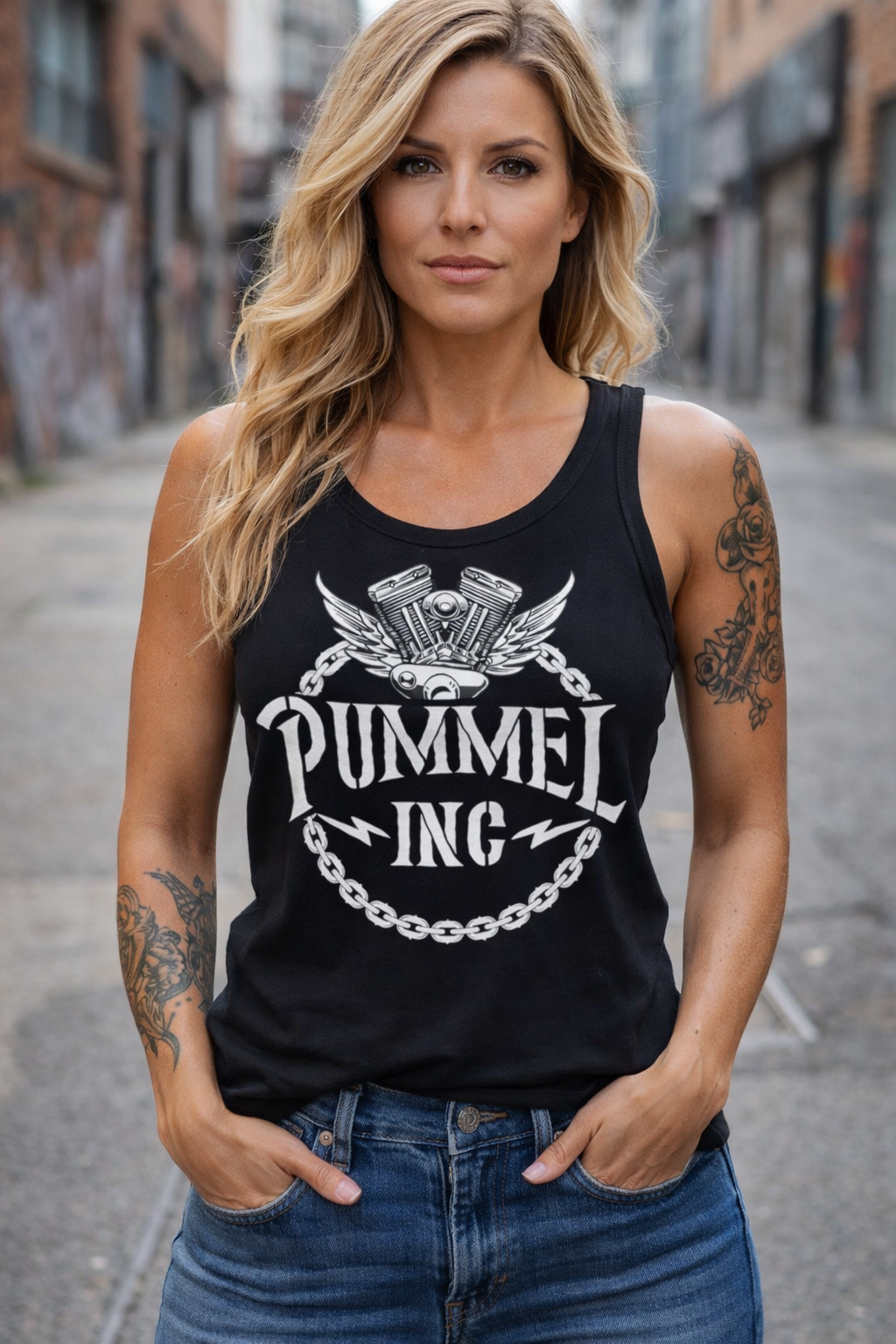 Pummel Curved Hem Tank Top
