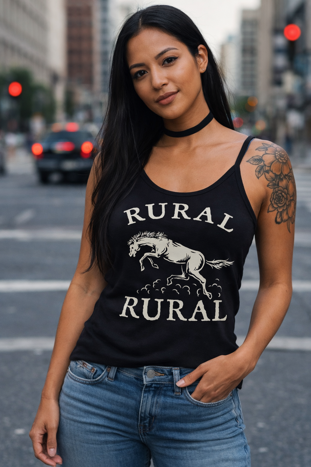 Rural Womens Fitted Tank Top