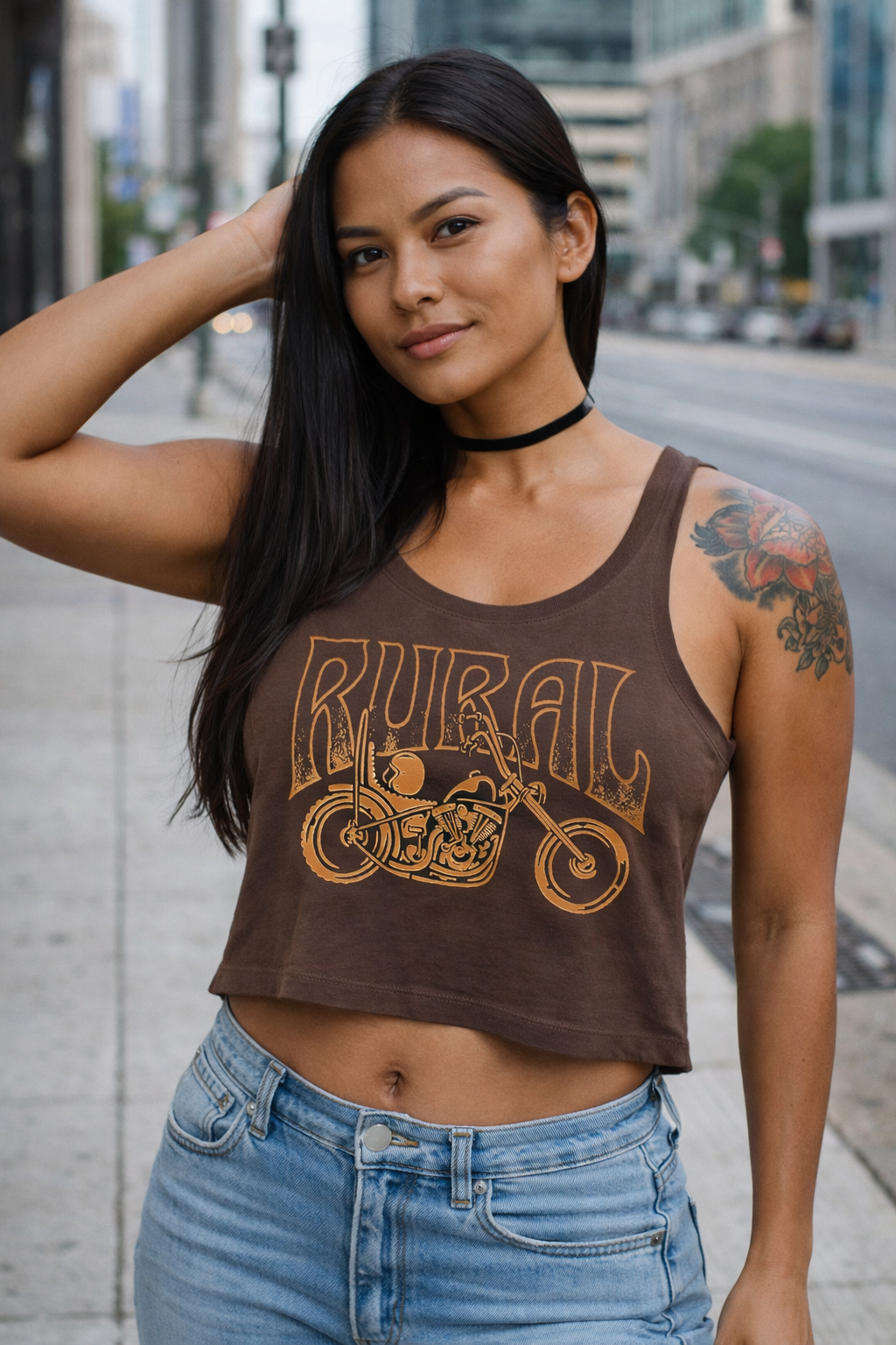 Rural Womens Cropped Tank Top