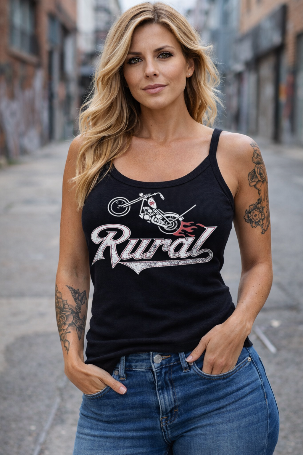 Rural Womens Fitted Tank Top
