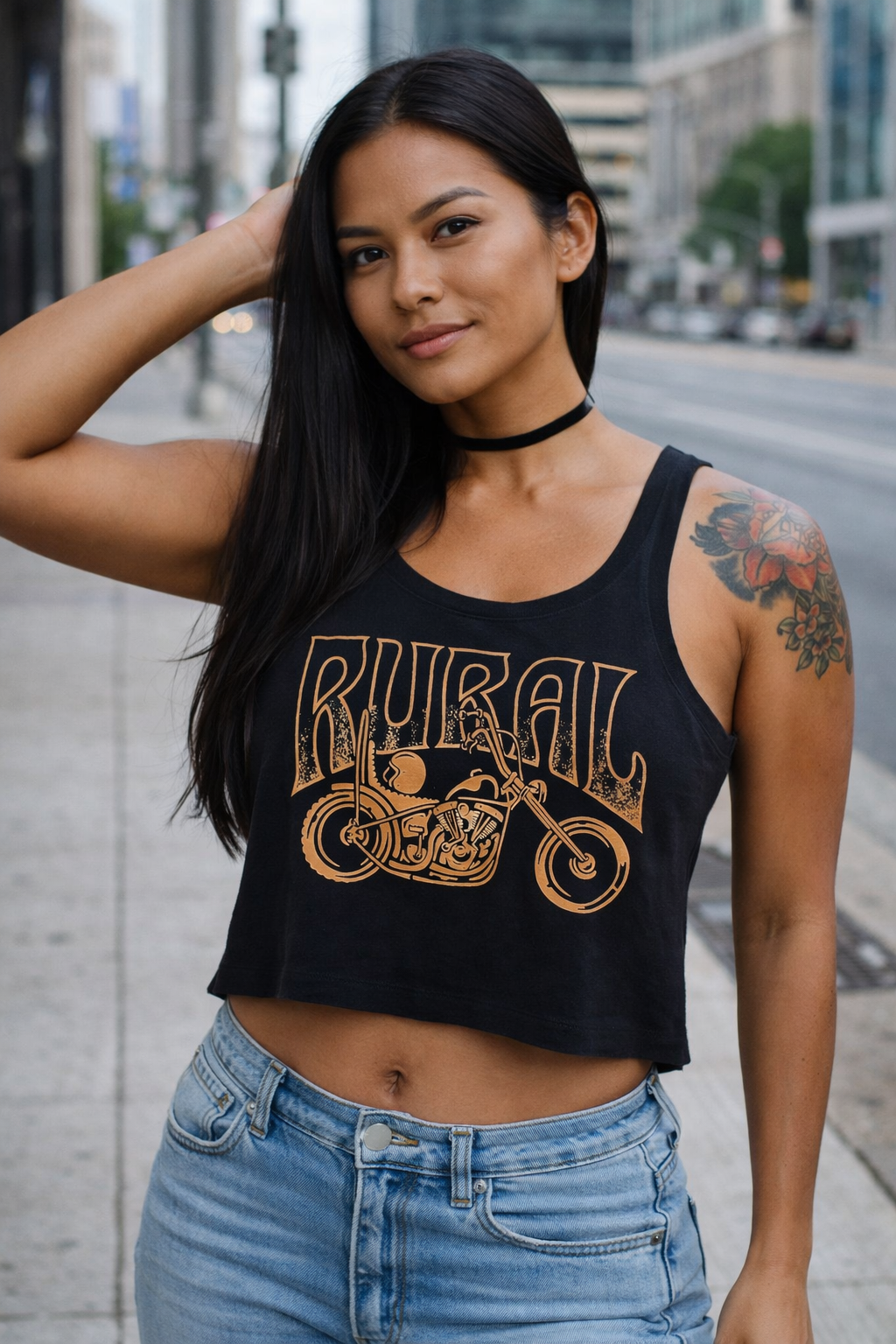Rural Womens Cropped Tank Top