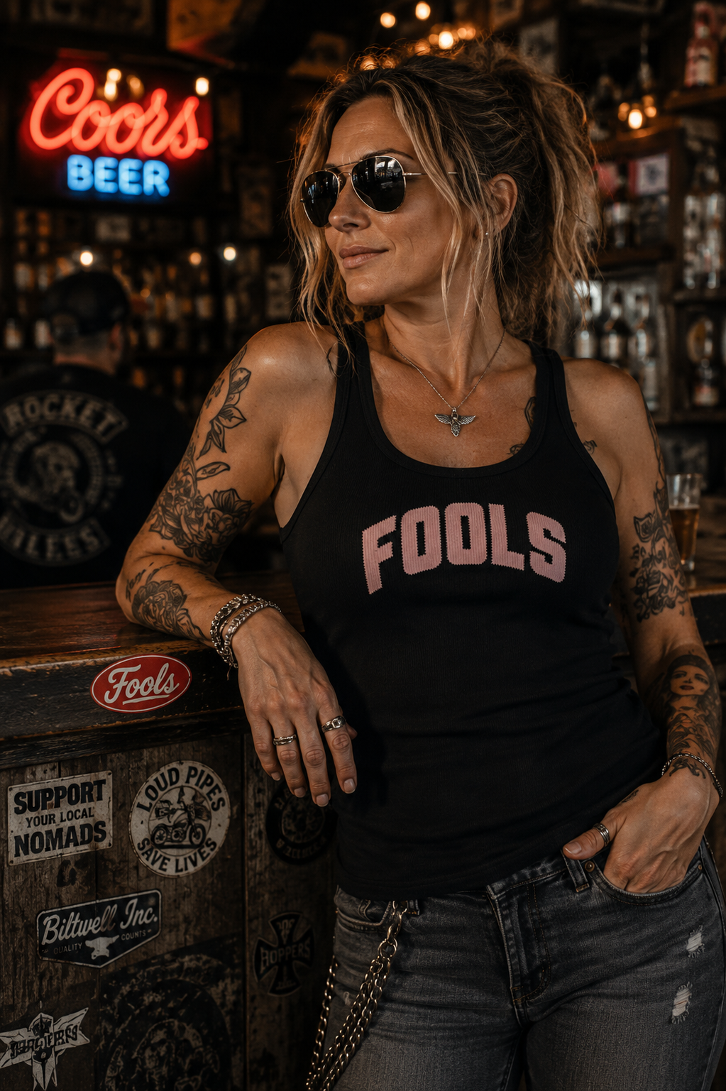 Fools Womens Fitted Tank Top