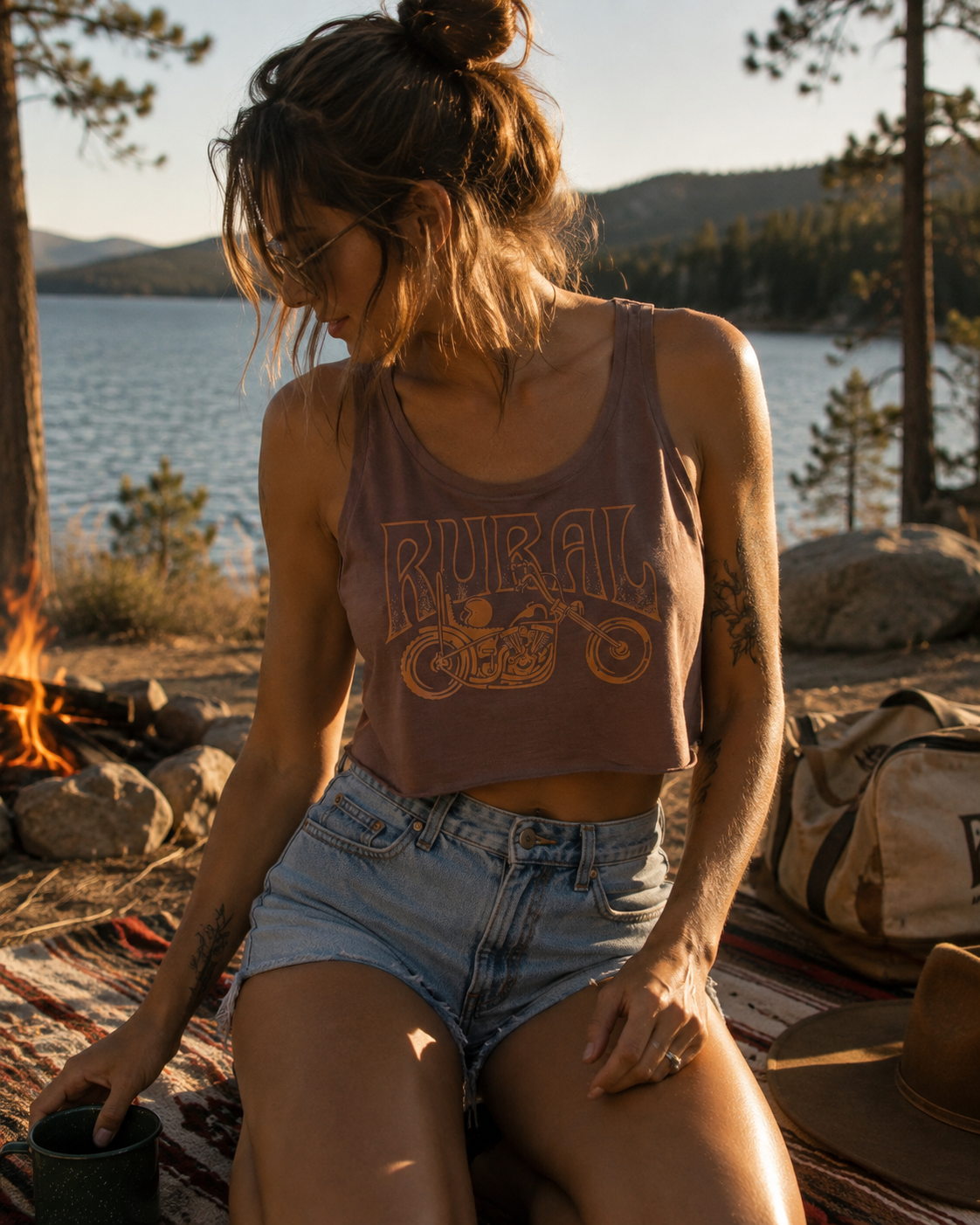 Rural Womens Cropped Tank Top