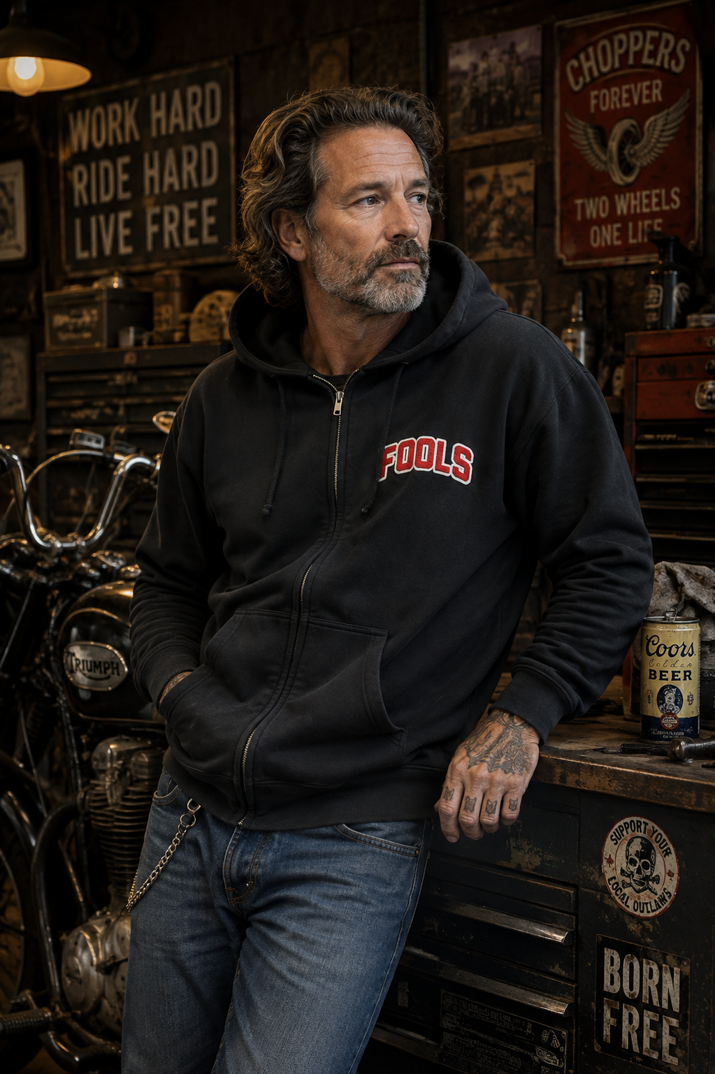 Fools Heavyweight Varsity Hoodie