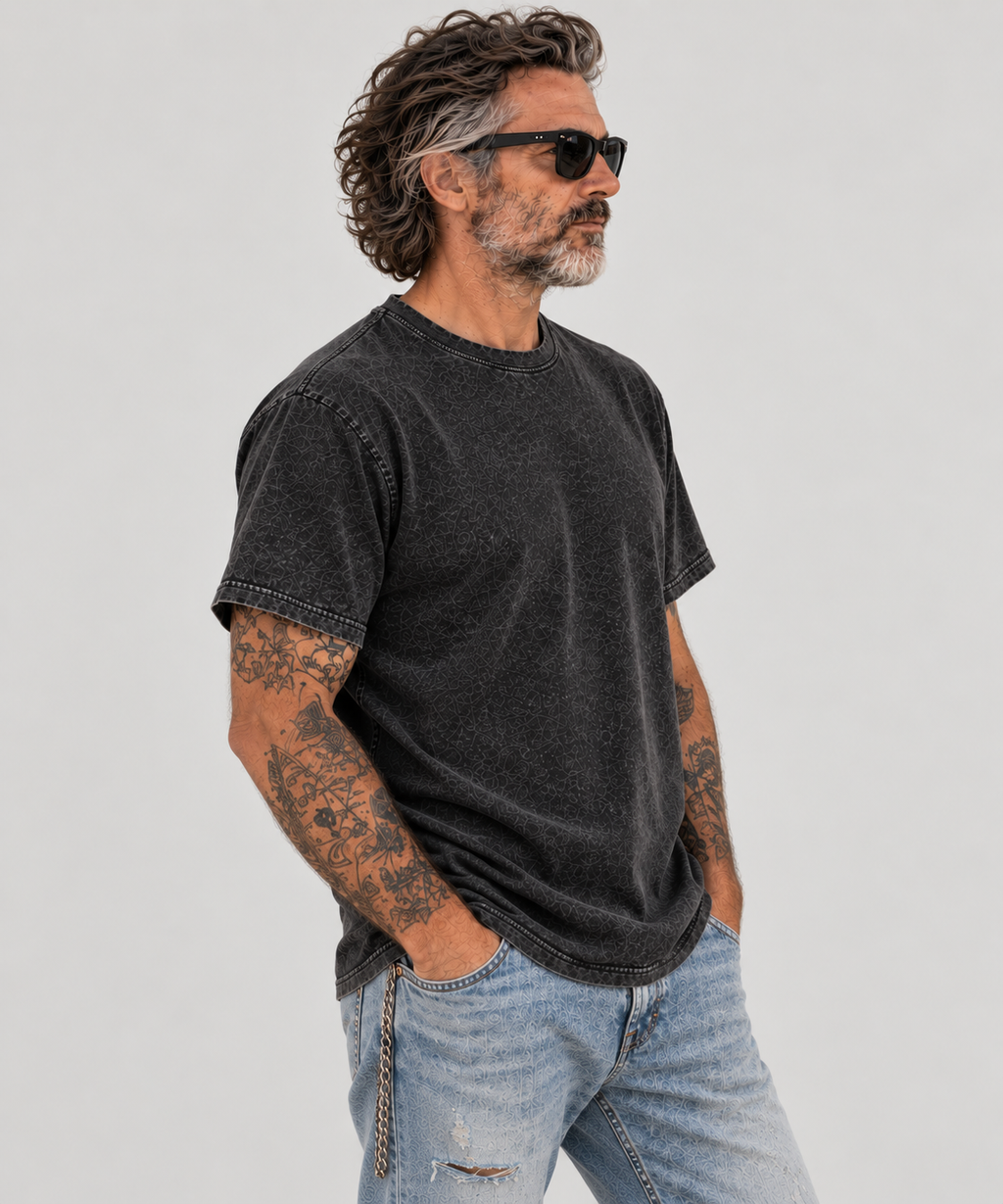 BTRAYD BASIX Stone Wash Tee