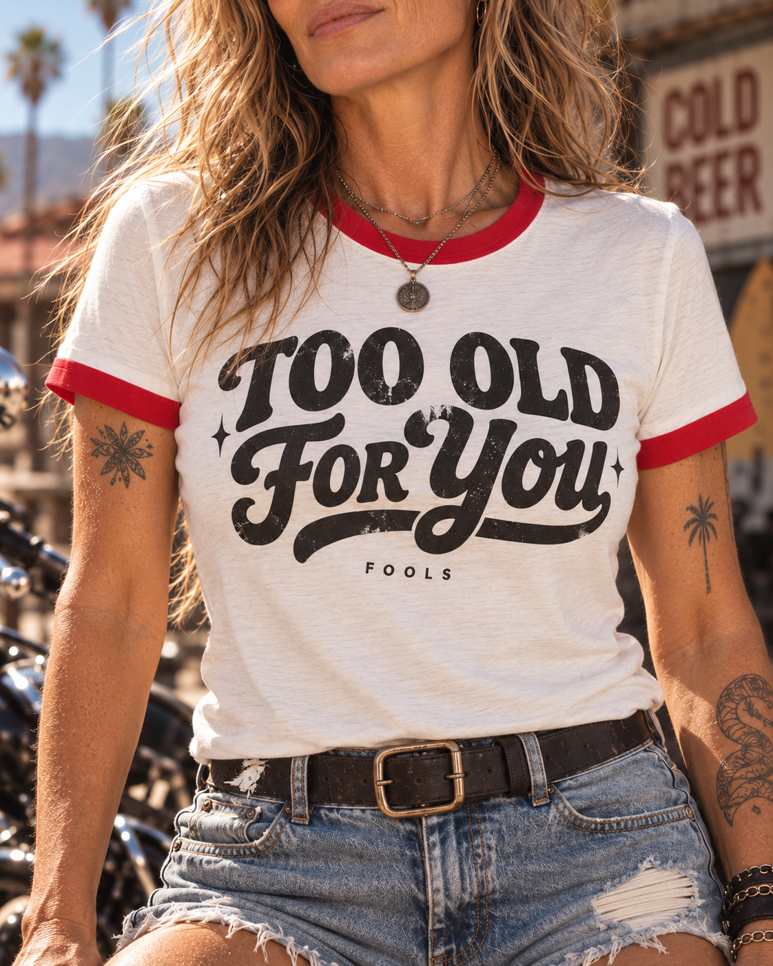 FOOLS Women’s Retro Ringer Tee