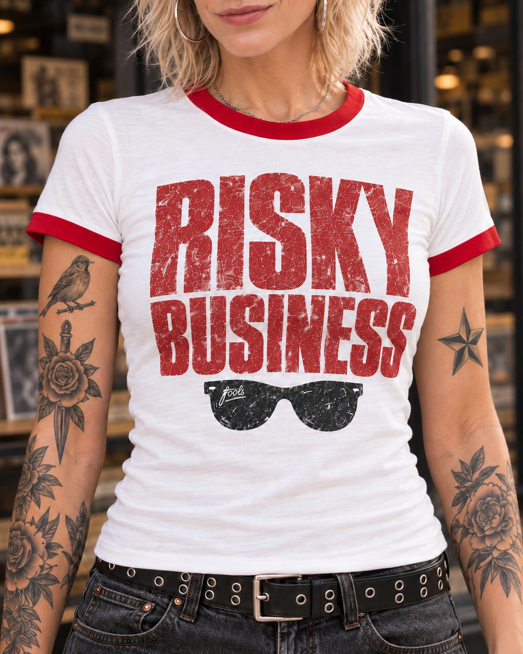 FOOLS Women’s Retro Ringer Tee
