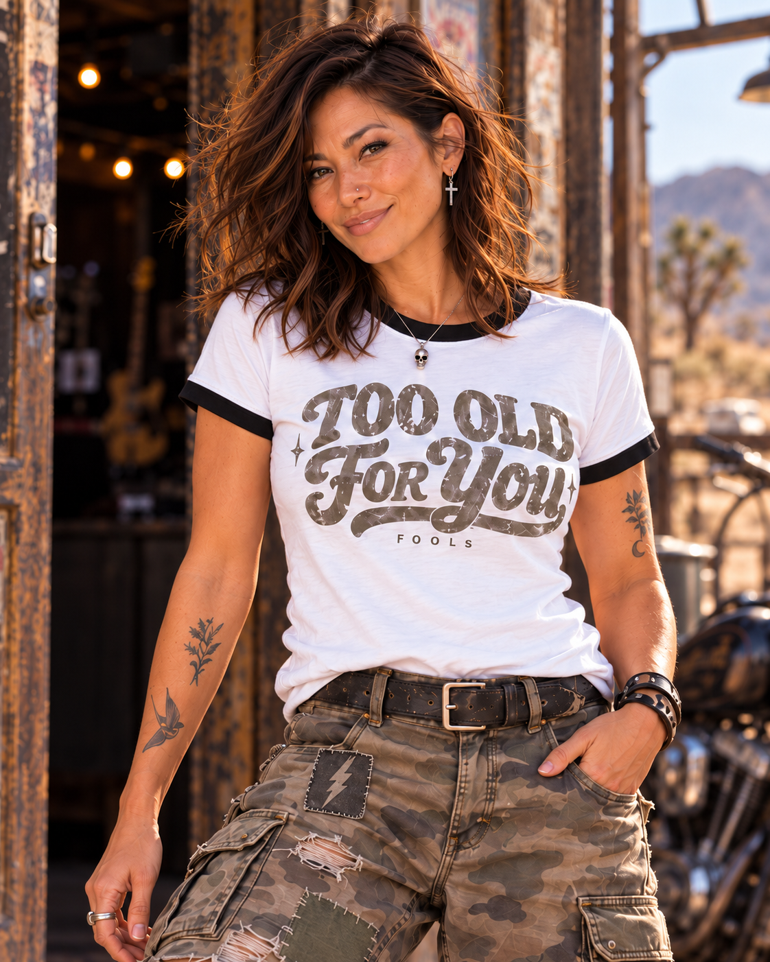 FOOLS Women’s Retro Ringer Tee