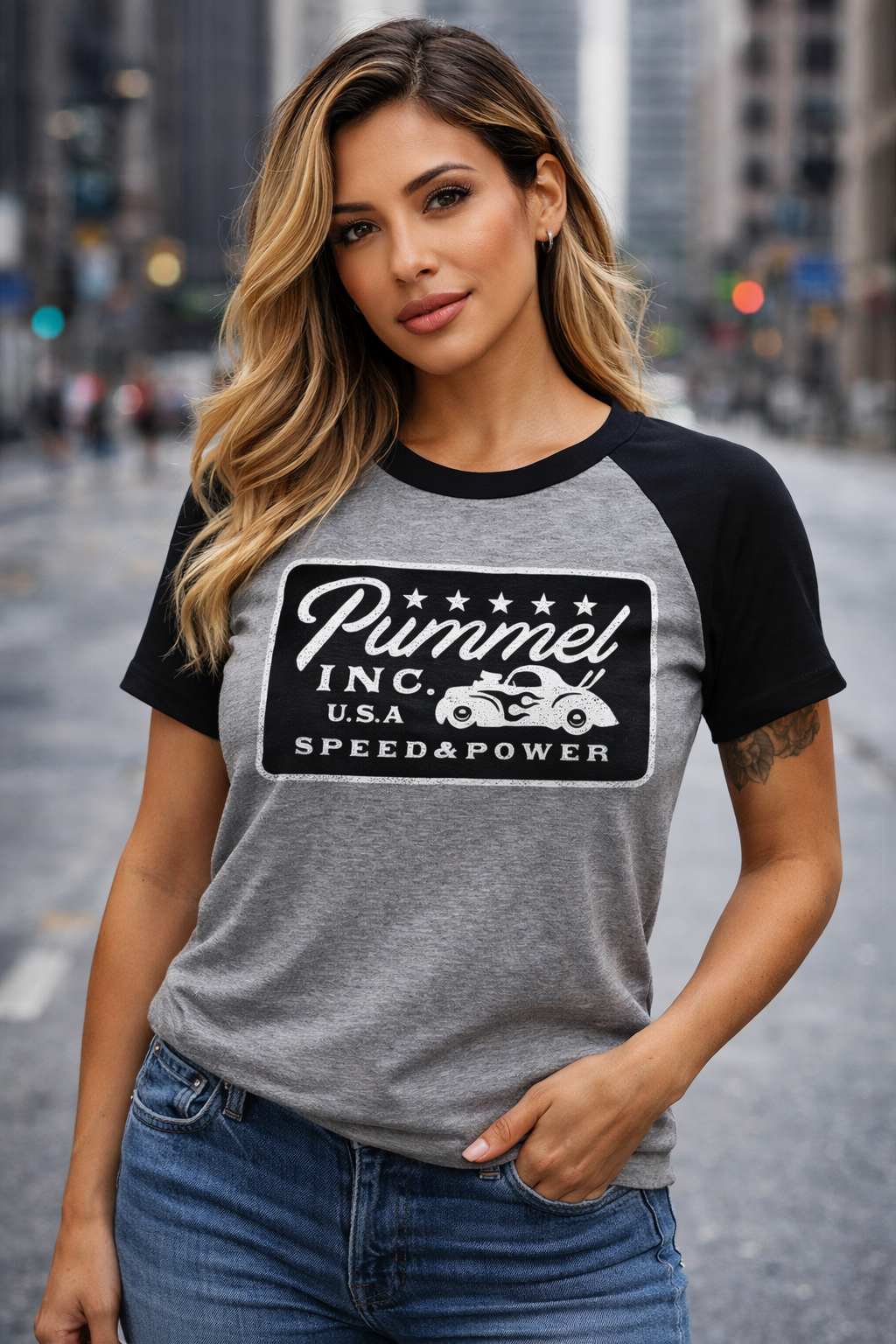 Pummel Womens Baby Doll Tee